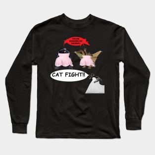 Cat fight at the Monster Ball Long Sleeve T-Shirt